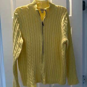 Lands End cotton zipped cardigan never worn